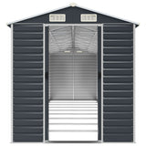 Garden Shed Anthracite 191x810x198 cm Galvanised Steel