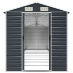 Garden Shed Anthracite 191x810x198 cm Galvanised Steel