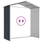 Garden Shed Anthracite 191x810x198 cm Galvanised Steel - Extra Image