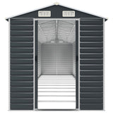 Garden Shed Anthracite 191x980x198 cm Galvanised Steel - 45-Degree Angle
