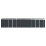 Garden Shed Anthracite 191x980x198 cm Galvanised Steel