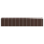 Garden Shed Brown 191x980x198 cm Galvanised Steel