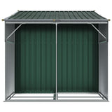 Garden Shed Green 277x192.5x179 cm Galvanised Steel - Rear View