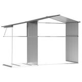 Garden Shed Grey 277x192.5x179 cm Galvanised Steel - Extra Image