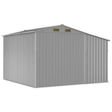 Garden Shed Grey 277x279x179 cm Galvanised Steel