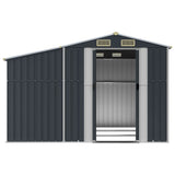 Garden Shed Anthracite 277x279x179 cm Galvanised Steel - 45-Degree Angle