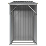 Garden Shed Grey 277x93x179 cm Galvanised Steel - 45-Degree Angle