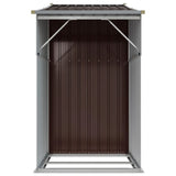 Garden Shed Brown 277x93x179 cm Galvanised Steel