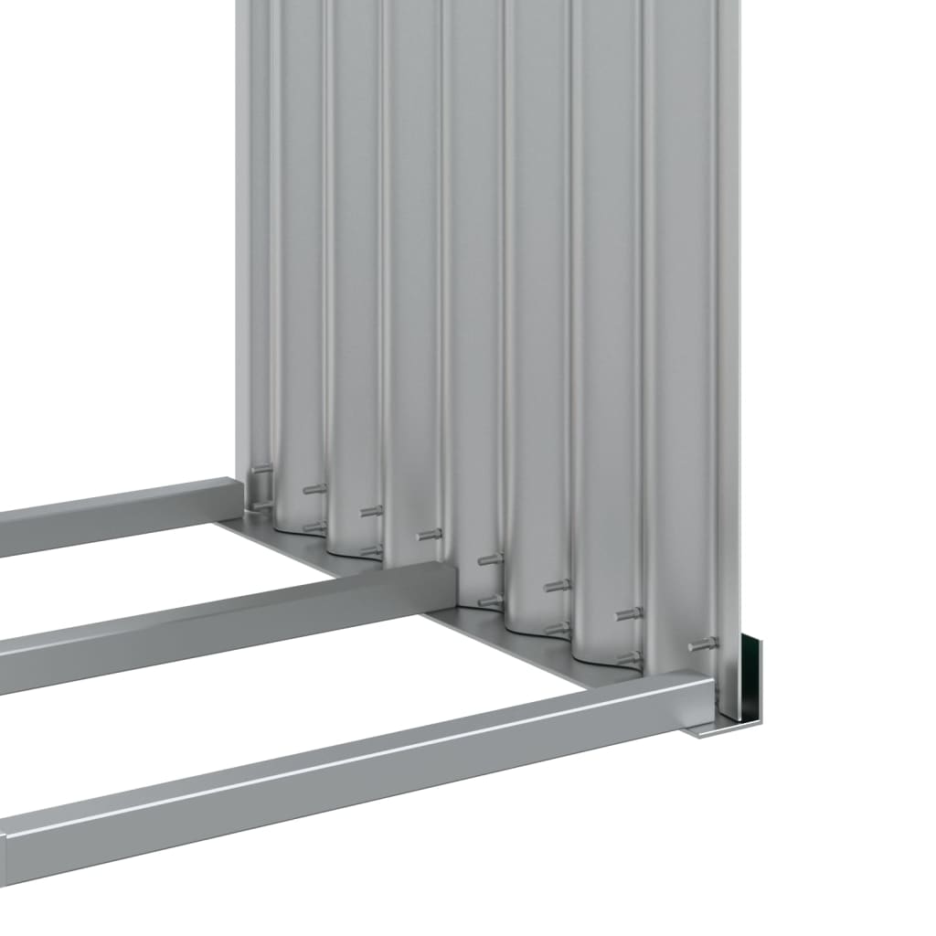 Log Holder Green 120x45x100 cm Galvanised Steel