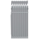 Log Holder Light Grey 40x45x100 cm Galvanised Steel
