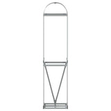 Log Holder Light Grey 40x45x170 cm Galvanised Steel