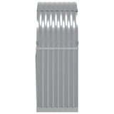 Log Holder Light Grey 80x45x120 cm Galvanised Steel - 45-Degree Angle