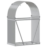 Log Holder Light Grey 80x45x120 cm Galvanised Steel