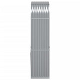 Log Holder Light Grey 80x45x190 cm Galvanised Steel - 45-Degree Angle