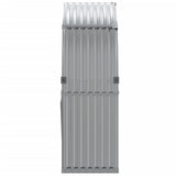 Log Holder Light Grey 120x45x140 cm Galvanised Steel