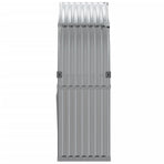 Log Holder Light Grey 120x45x140 cm Galvanised Steel