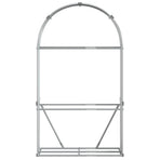 Log Holder Light Grey 120x45x210 cm Galvanised Steel