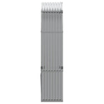 Log Holder Light Grey 120x45x210 cm Galvanised Steel