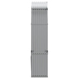 Log Holder Light Grey 120x45x210 cm Galvanised Steel - 45-Degree Angle