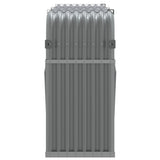 Log Holder Light Grey 180x45x100 cm Galvanised Steel