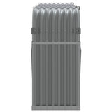 Log Holder Light Grey 180x45x100 cm Galvanised Steel - 45-Degree Angle