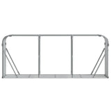 Log Holder Light Grey 234x45x100 cm Galvanised Steel