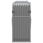 Log Holder Light Grey 234x45x100 cm Galvanised Steel