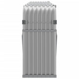 Log Holder Light Grey 300x45x100 cm Galvanised Steel