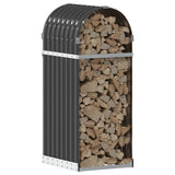 Log Holder Anthracite 40x45x100 cm Galvanised Steel - Side View