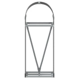 Log Holder Anthracite 40x45x100 cm Galvanised Steel - Top-Down View