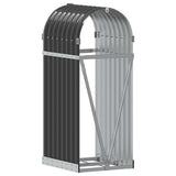 Log Holder Anthracite 40x45x100 cm Galvanised Steel - Rear View