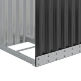 Log Holder Anthracite 40x45x100 cm Galvanised Steel - Close-Up Angle