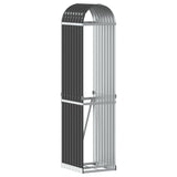 Log Holder Anthracite 40x45x170 cm Galvanised Steel - Front View