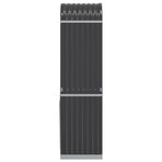 Log Holder Anthracite 40x45x170 cm Galvanised Steel