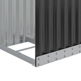 Log Holder Anthracite 40x45x170 cm Galvanised Steel - Close-Up Angle