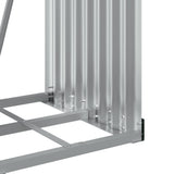 Log Holder Anthracite 40x45x170 cm Galvanised Steel - Low Angle