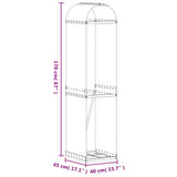 Log Holder Anthracite 40x45x170 cm Galvanised Steel