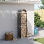 Log Holder Anthracite 40x45x170 cm Galvanised Steel