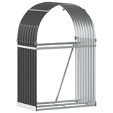 Log Holder Anthracite 80x45x120 cm Galvanised Steel - Front View