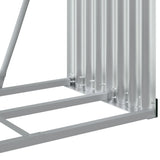 Log Holder Anthracite 80x45x120 cm Galvanised Steel - Low Angle