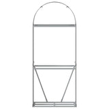 Log Holder Anthracite 80x45x190 cm Galvanised Steel - Top-Down View