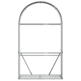 Log Holder Brown 120x45x210 cm Galvanised Steel