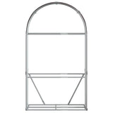 Log Holder Brown 120x45x210 cm Galvanised Steel - Top-Down View