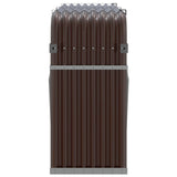 Log Holder Brown 180x45x100 cm Galvanised Steel - 45-Degree Angle
