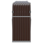 Log Holder Brown 234x45x100 cm Galvanised Steel