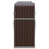 Log Holder Brown 234x45x100 cm Galvanised Steel - 45-Degree Angle