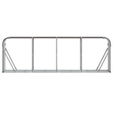 Log Holder Brown 300x45x100 cm Galvanised Steel - Top-Down View