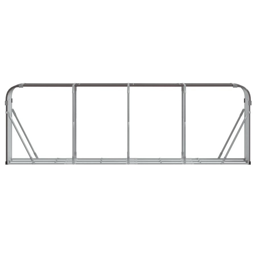 Log Holder Brown 300x45x100 cm Galvanised Steel