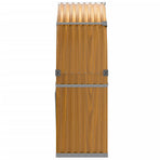 Log Holder Wood Look 120x45x140 cm Galvanised Steel