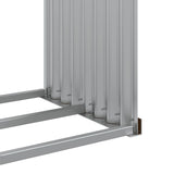 Log Holder Wood Look 120x45x140 cm Galvanised Steel
